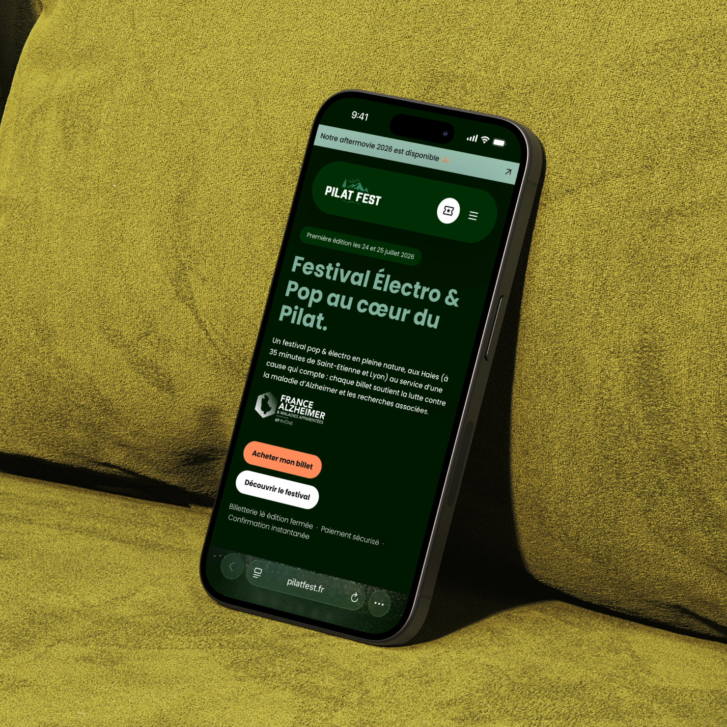 Pilat Fest : création du site internet d’un festival au cœur du Pilat